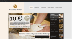 Desktop Screenshot of glutenfreibacken.com