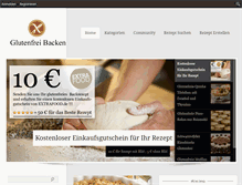 Tablet Screenshot of glutenfreibacken.com